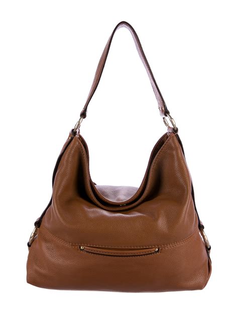 michael kors genuine leather zipper hobo bags|michael kors flat shoulder handbags.